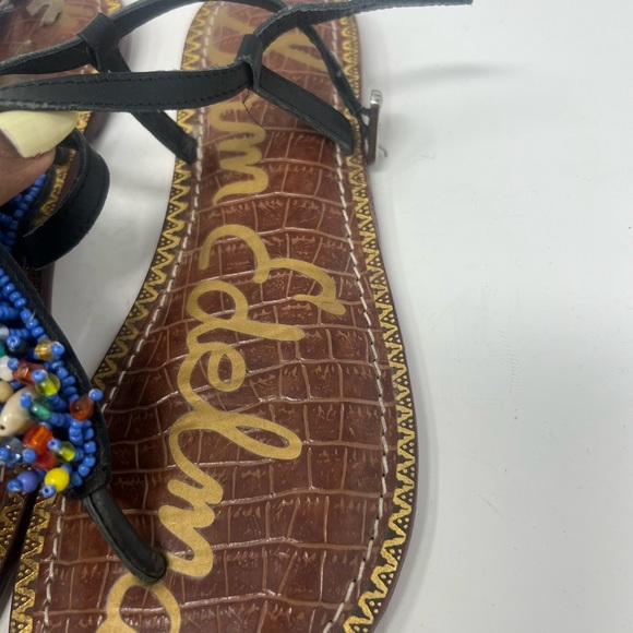 Sam Edelman Women Gabrielle Leather Split Toe Casual Ankle Strap Sandals Size 8 - Picture 4 of 6